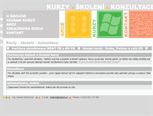 Tablet Screenshot of kurzy.netart.cz